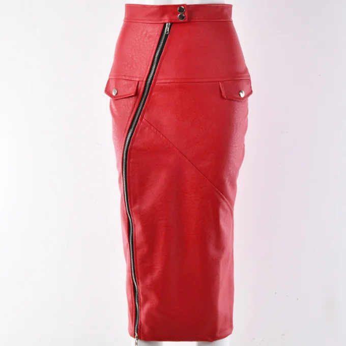 
Trendy Ladies Skirt Women Leather Skirts Lady Long Skirts 