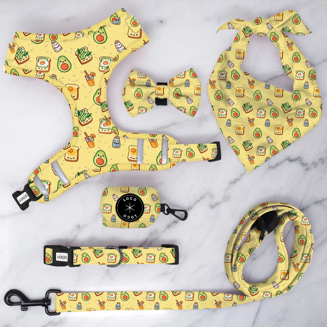 

Small Quantity Personalized Eco Friendly Cheap Dog Harness Custom Dog Harness Set