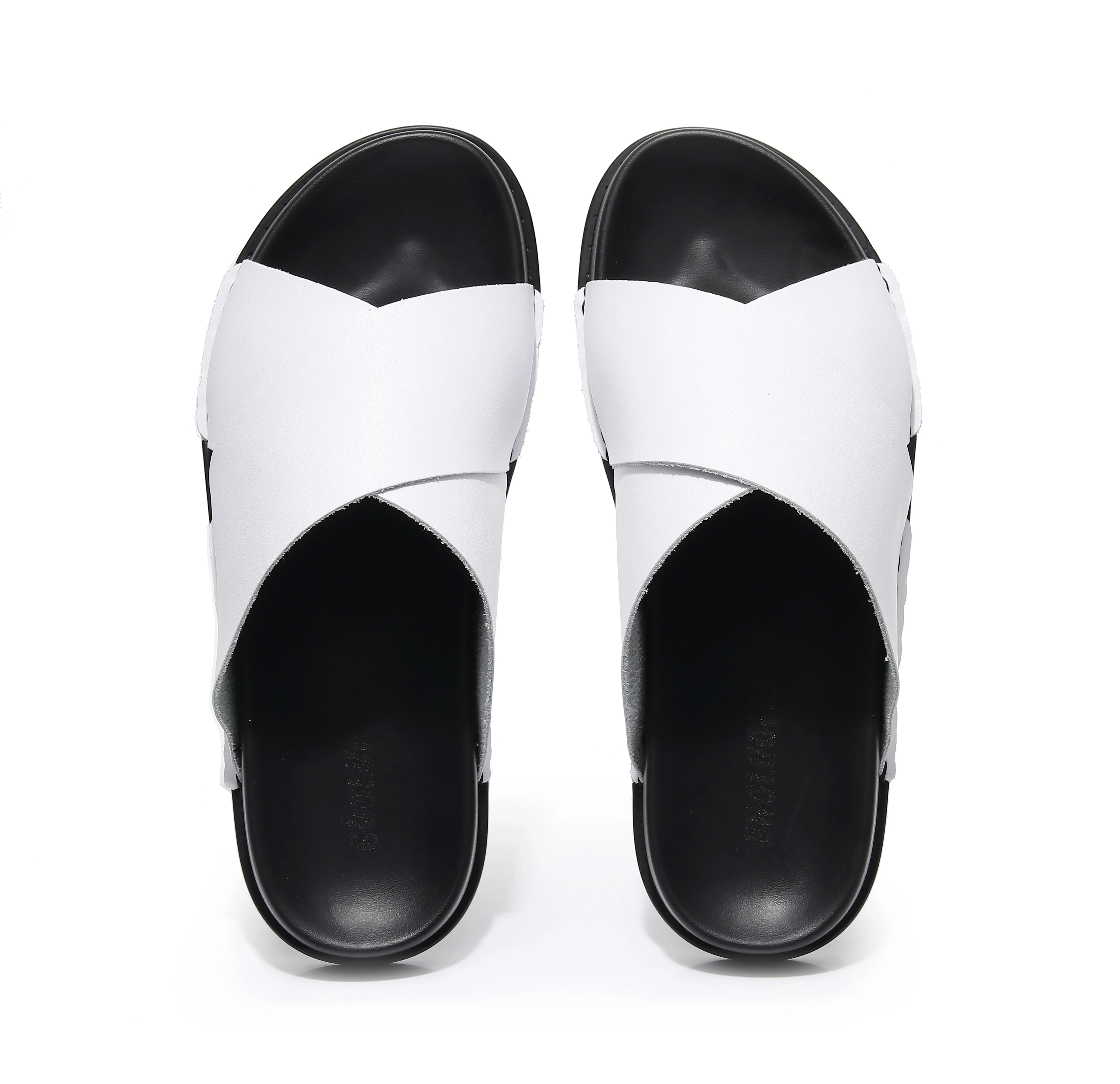 

OEM Loafer Shoes Men Leather Flip Flop Men Sandals for Men Waterproof Summer PU Autumn Spring Hard-wearing ANTI-SLIPPERY, Picture
