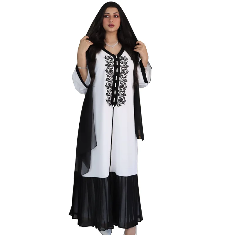 

HJ ZMDR87 Elegant middle east dresses dubai kaftan moroccan dress muslimah muslim women hijab dress