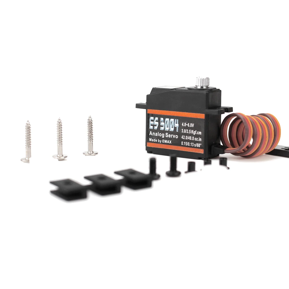 
EMAX ES3004 17g 3.5g 0.13sec 23T Metal Gear Analog Servo For RC Airplane (ES3104 Upgraded Version) for Arduino stem 