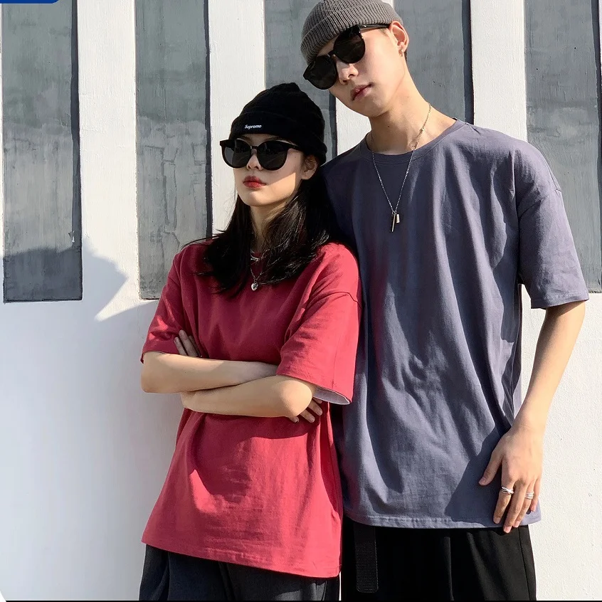 

Wholesale 100% cotton summer drop shoulder t-shirt unisex