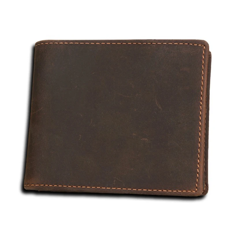 

Crasy horsehide leather wallet RFID Blocking Money Clip Genuine Leather Wallet Custom Logo, As your request