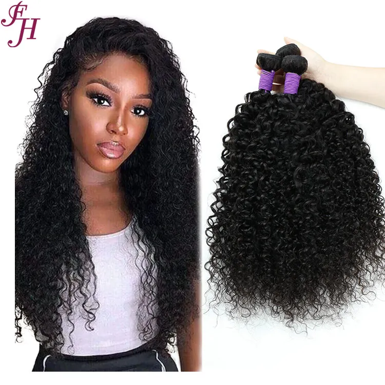 

FH Hair Bundles Vendors 9A 10A Deep Curly Cuticle Aligned Mink Raw Brazilian 100% Virgin Human Hair Bundles
