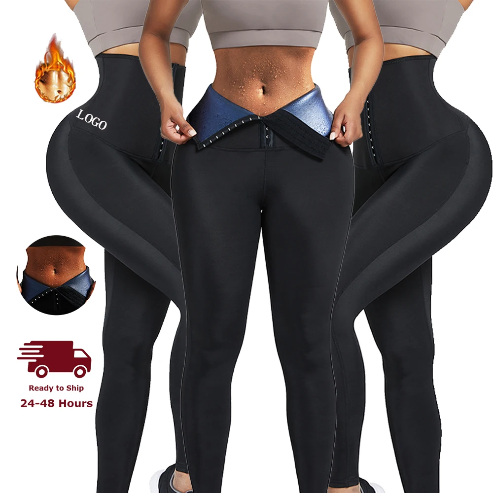 

HEXIN Wholesale in stock fitness neoprene suana high waist trainer leggings women yoga leggings