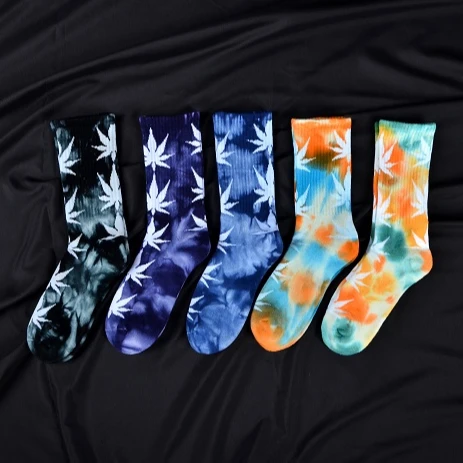 

REMOULD Promotion High Quality Men Warm 100% Cotton Breathable Sublimation Printing Tie Dye Socks, Custom color