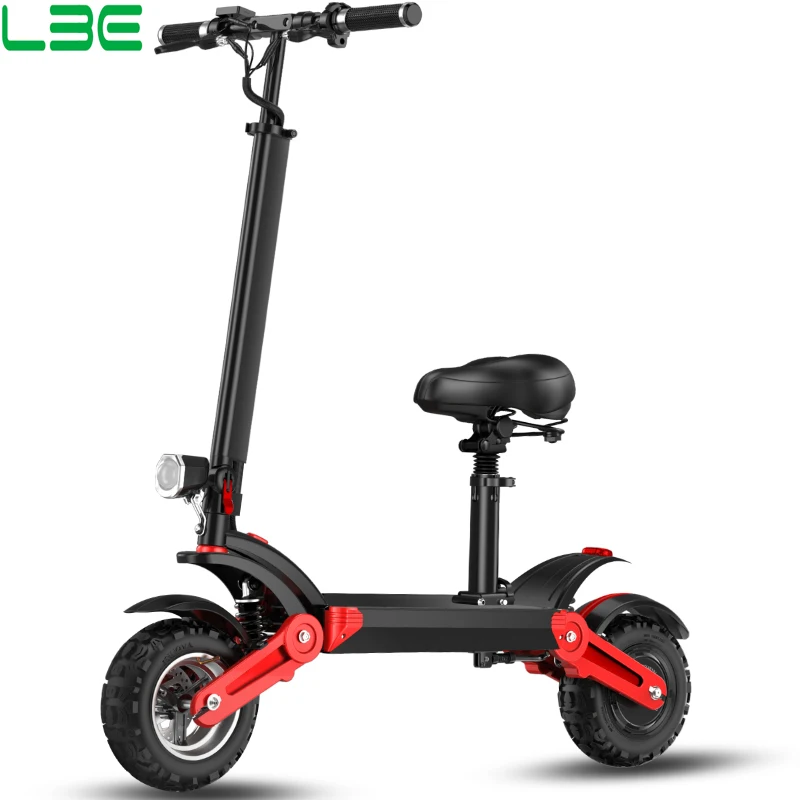 

2021 drop shipping 12inch 500W foldable electric scooter with removable seat for adult, Black