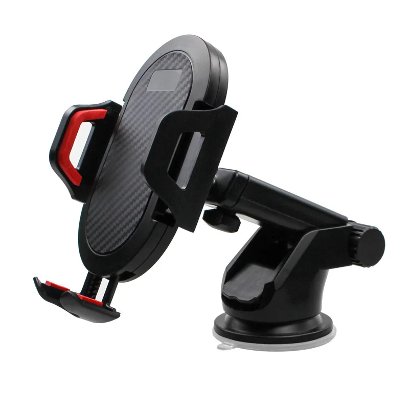 

Amazon Hot Sell Car Phone Mount Universal Car Phone Holder Long Arm Strong Suction Windshield Dashboard Car Mount Holder, Black silver