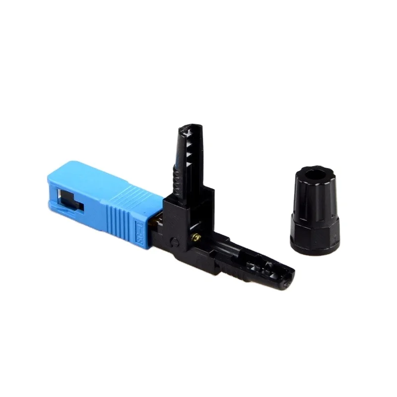 

High Quality blue SC UPC Fiber field assembly optical fast connector sc upc