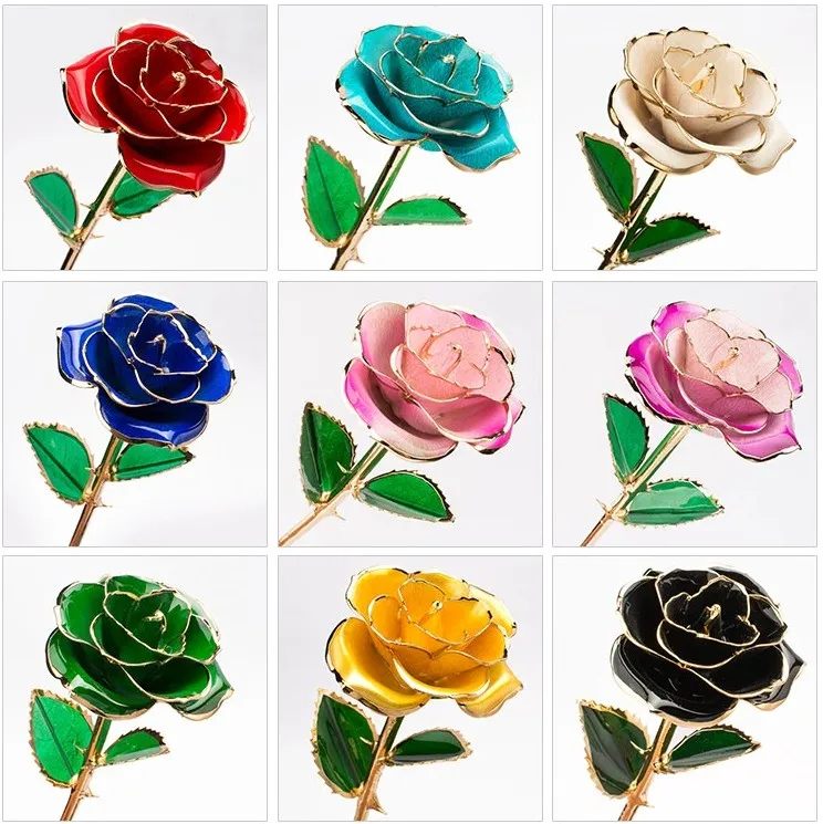 24k Gold Dipped Real Rose/real Rose Dipped In Gold/gold Plated Natural