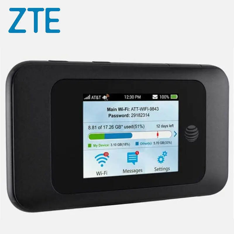 

AT&T Velocity 2 ZTE MF985 600Mbps 4G LTE Portable Wifi Router Unlocked