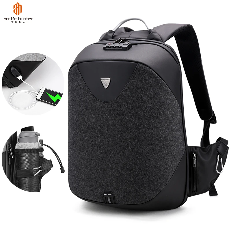 

Custom Backpack With Logo Oem Anti-theft Wholesale Backpacks With Tsa Lock Mochila Antirrobo Anti Theft Smart Laptop Backpack, Black/red/grey