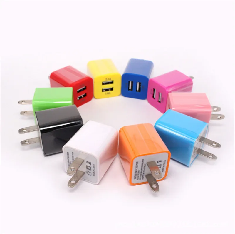 

5V 2A 2 USB Ports Travel Adapter Fast Charging USB Wall Charger for Smart Phone