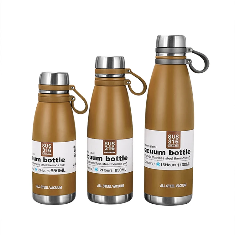 

double wall vacuum flask insulated stainless steel water bottle with customer logo