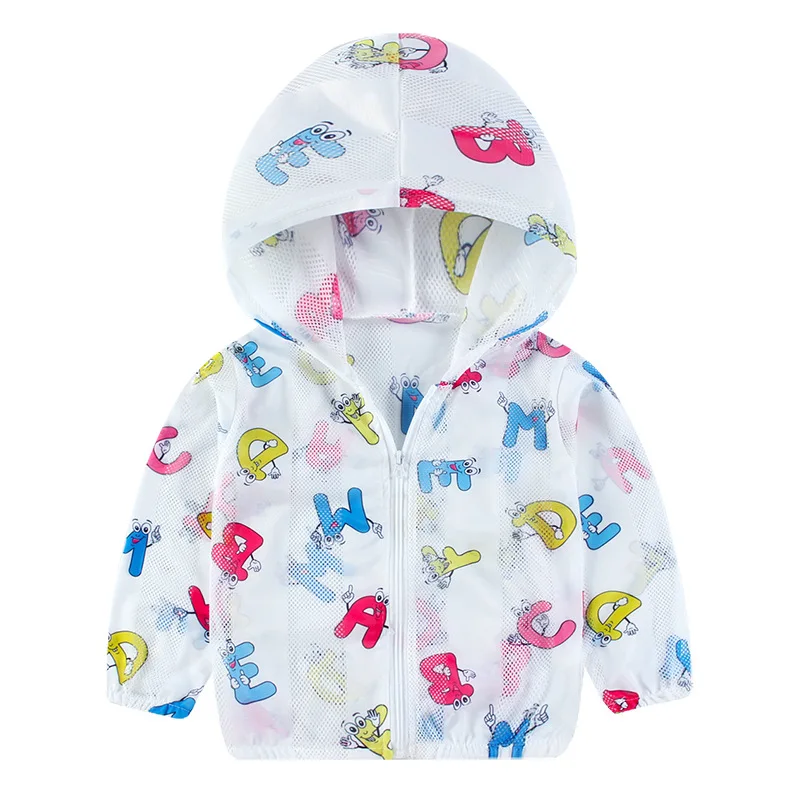 

Children's Summer Boys Lightweight Breathable Girls Baby Zipper Air Conditioning Cardigan 2021 Kids