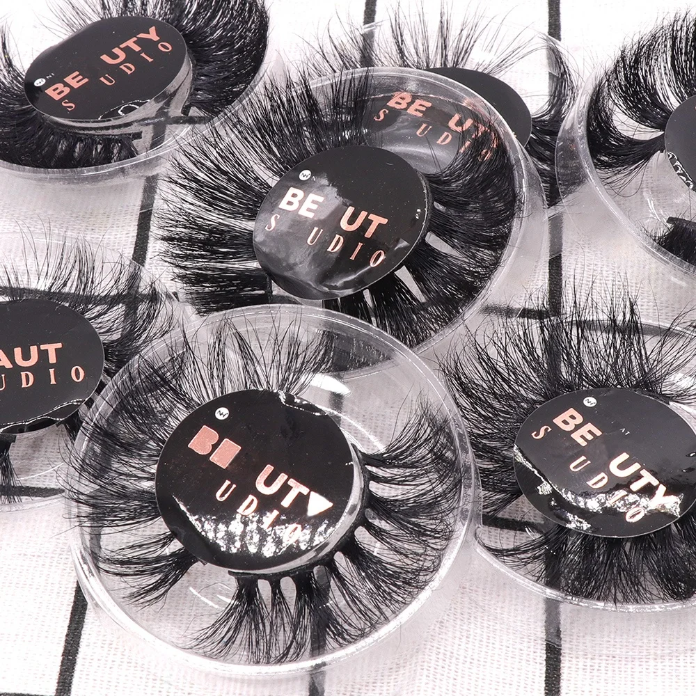 

Wholesale Private label custom eyelash cases packaging box lashes vendor Cruelty free 3D mink eyelashes