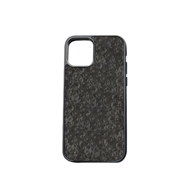 

For iPhone12 case mixed grain Carbon fiber cellphone case two-in-one external groove phone shell