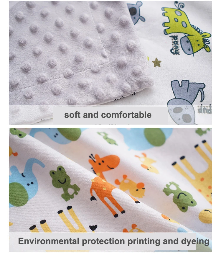 Cute 2layers Warm Kids Quilt Minky Blanket Dot Baby Swaddle Blankets Buy Minky Baby Blanket