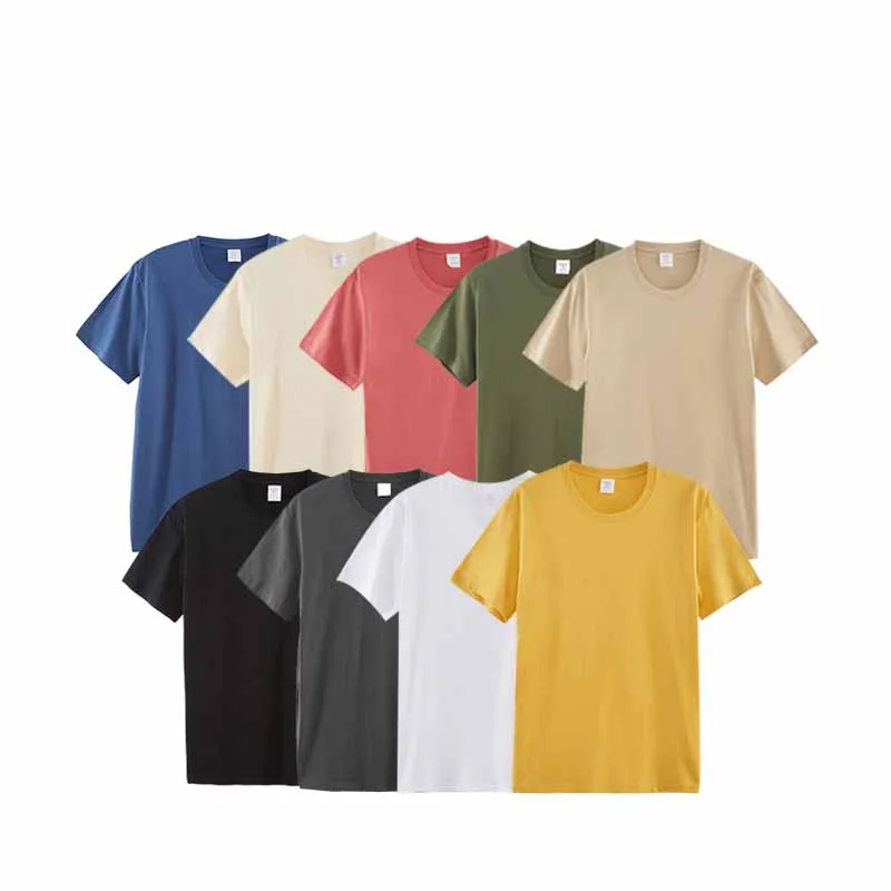 

2021 OEM no label clothes 100% cotton seamless men wholesale t shirts custom