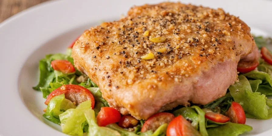 Grilled tuna with lemon pepper seasoning