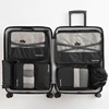Durable fashion 7 Set Packing Cubes with Shoe Bag Compression Travel Luggage Organizer