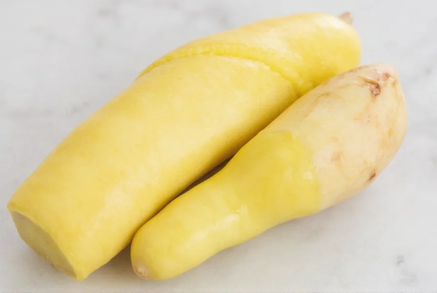 Peeled ginger pieces stored in airtight container with preservation tips