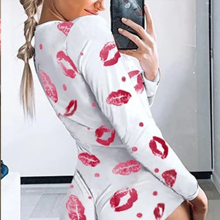 

Sexy Lingerie Sleepwear Nightwear Short Sleeve Adult Content Oneies Onsies Onesie Bodysuits Pink Women Plus Size Sets, Picture shows