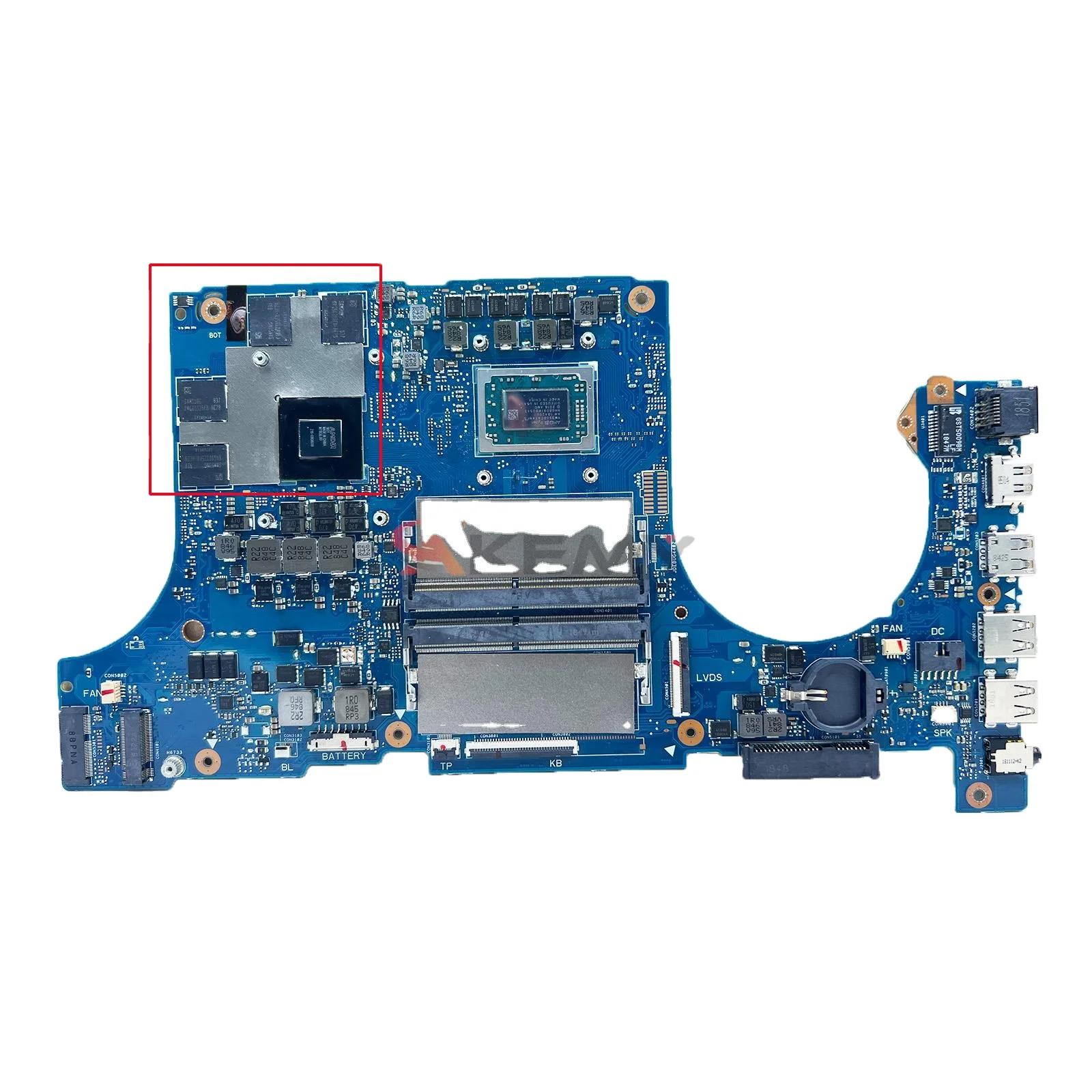 

FX705DY FX505DY Laptop Motherboard For ASUS TUF Game FX95D FX505D FX505DY FX705DY Notebook Mainboard RX 560X R5-3550H R7-3750H