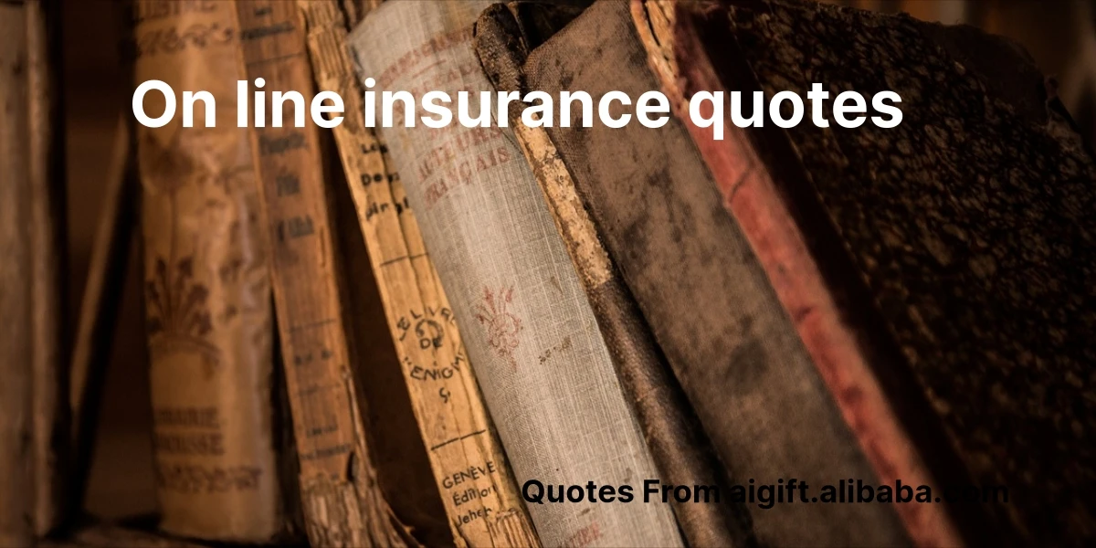 on line insurance quotes