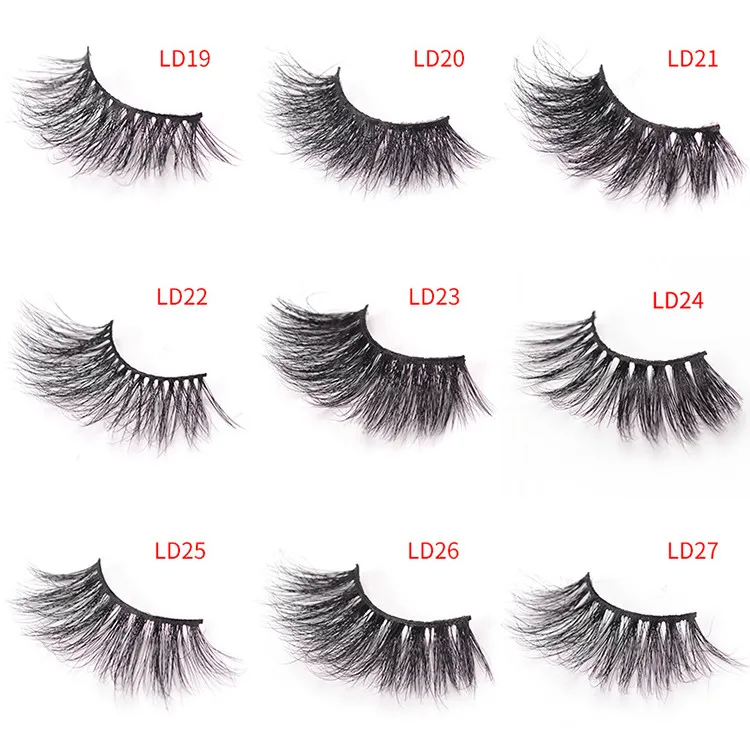 

3D Own Eyelash Sale Soft Packaging Box Strip Lashes Brand Mink Chemical Fiber False Eyelashes