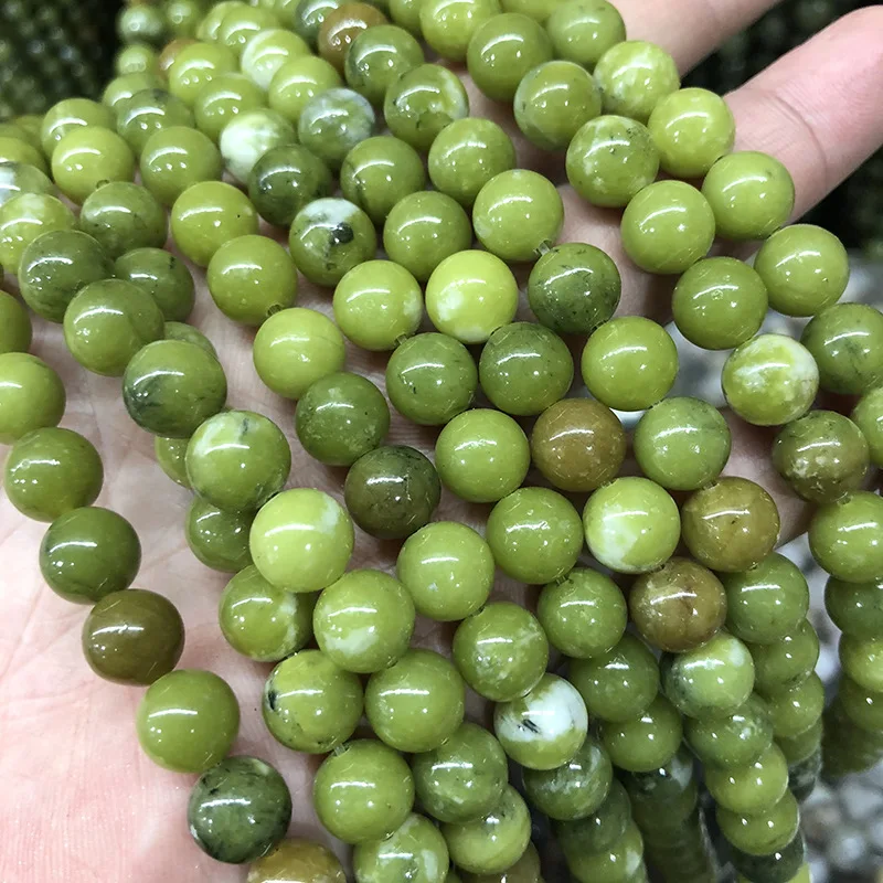 

Factory Wholesale Southern Jasper Scattered Beads Southern Jade Natural Loose Stone Beads For DIY Bracelet