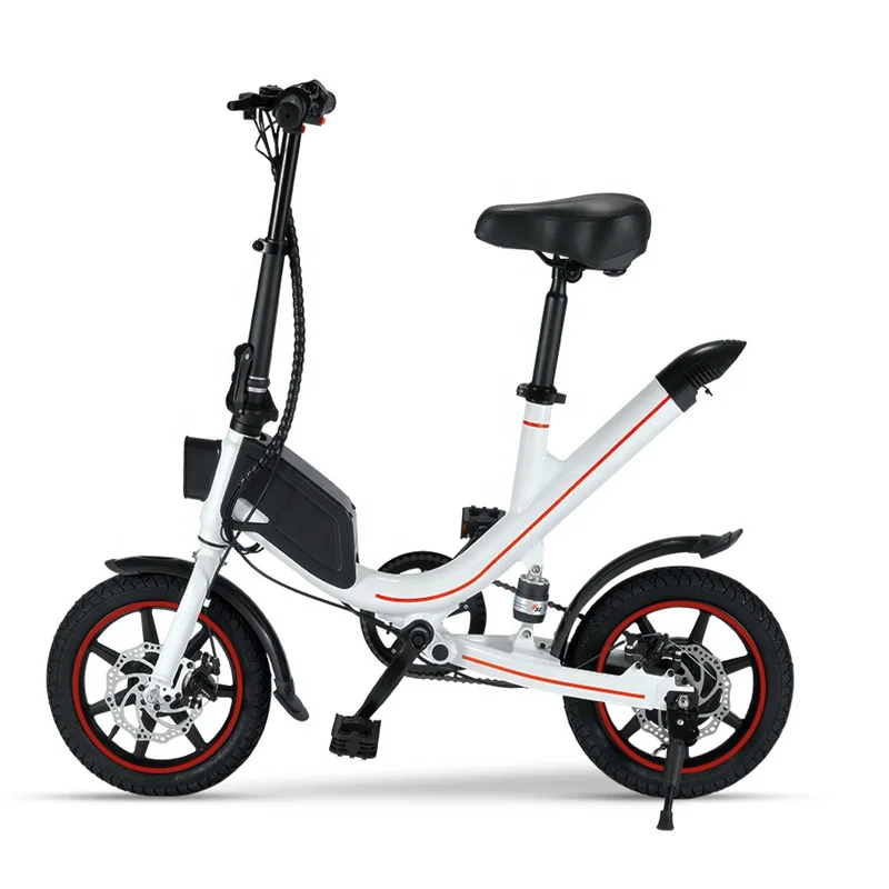 

2020 Trending Foldable Electric Bicycle Bike E bikes 36V 6.6AH 12'' Europe Free Shipping, Black/white
