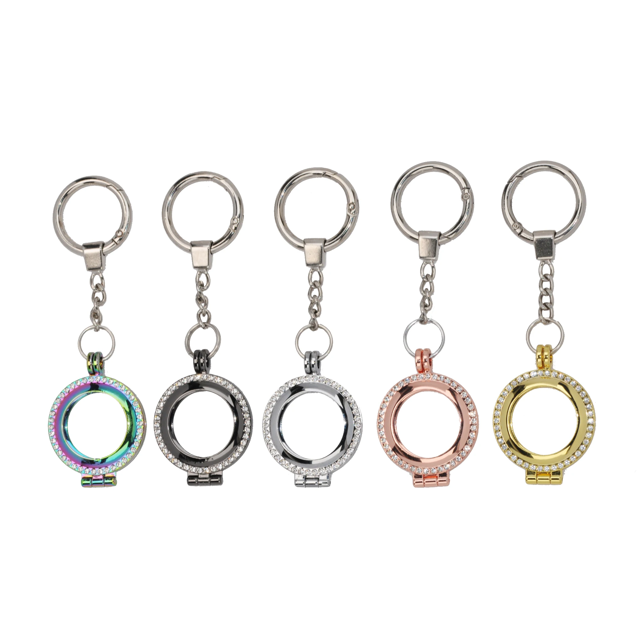 

Popular Portable Wireless Tracker For Airtag Case Wallet Stainless steel Protective Anti-lost For Airtag Keychain Case