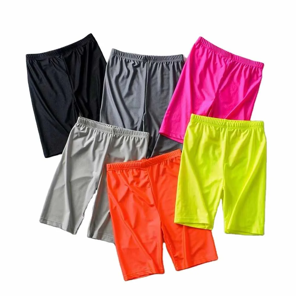 

Hot sale biker shorts women gym yoga sports cycling shorts athletic training high waist workout white biker shorts, White, yellow, gray, green, black, pink, blue
