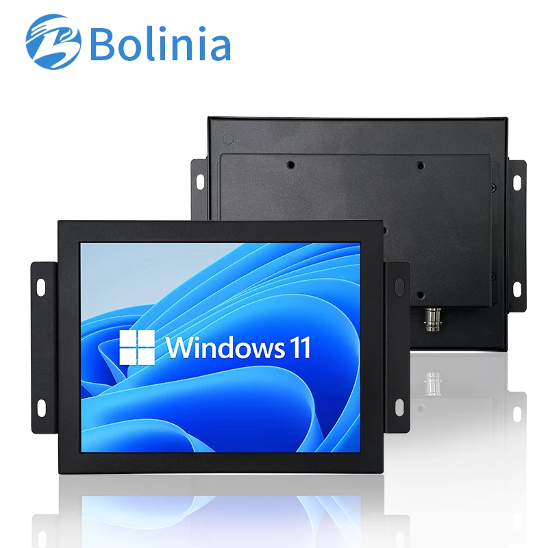 

Wholesale 8 inch industrial grade lcd computer monitor with open frame Hanging ear Metal Case for industrial