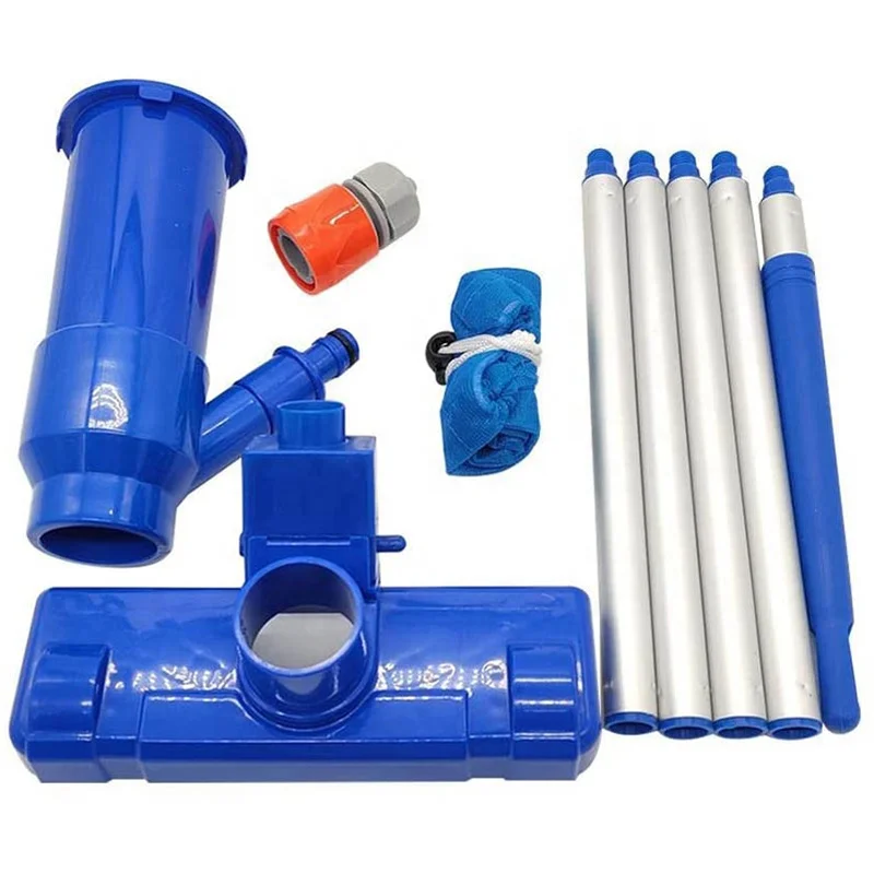 

Swimming Pool Cleaning Kit portable vacuum cleaner with suction nozzle Pool Cleaning Kit, Blue