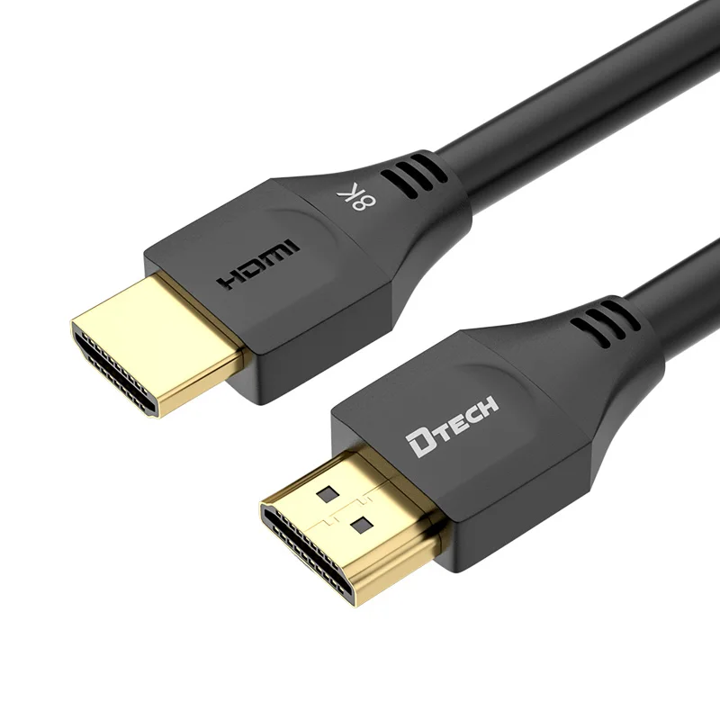 

DTECH HD audio and video signal transmission 8k 3d 1080p HDR 48Gbps v2.1 8k hdmi cable, Balck