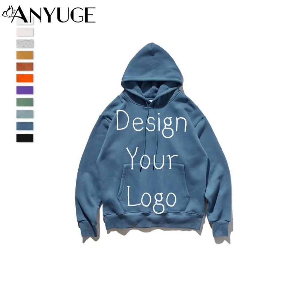 wholesale unisex custom embroidered high quality hoodie hoodies and sweatshirt