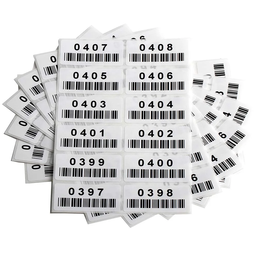 1000 Serial Barcode Sequential Stickers Roll Consecutive Number Labels Business And Industrial 4039