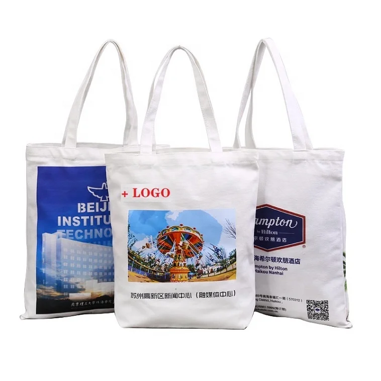 

Large Tote canvas Custom Eco Friendly Recycle Durable Extra Reusable Grocery Wholesale Reusable shopping canvas bag With LOGO, According to options