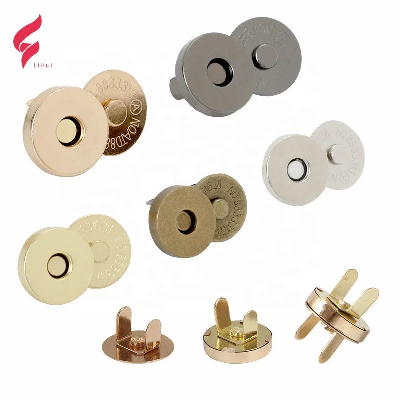 

Wholesale Magnet Button 18*4 mm Magnetic Snap Buttons magnetic buckle for Clothing and Bag, Nickle ,gold ,gunmetal or as your request