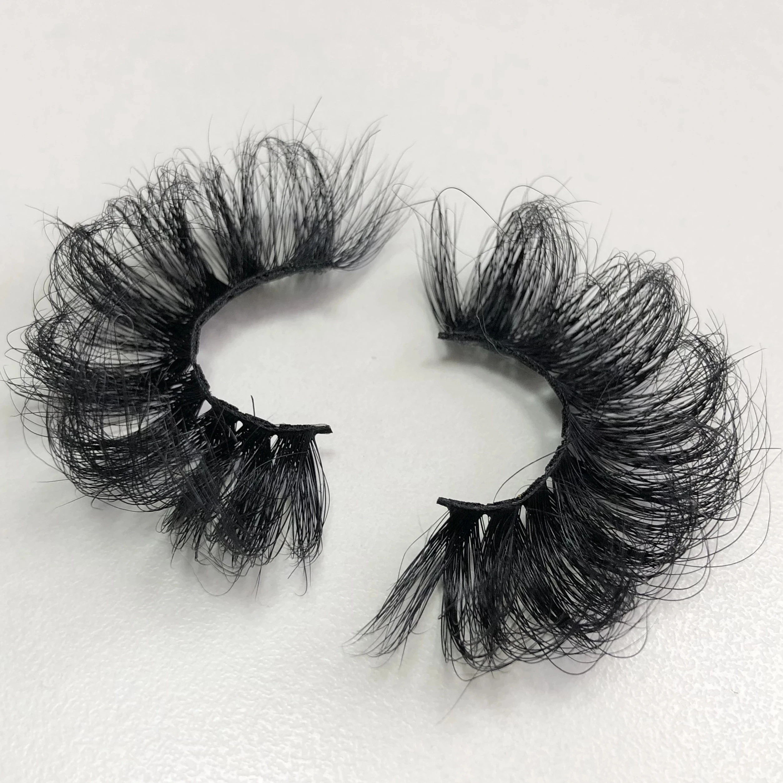 

2021 new style custom logo natural handmade lash 3d super fluffy dramatic full strip mink lashes