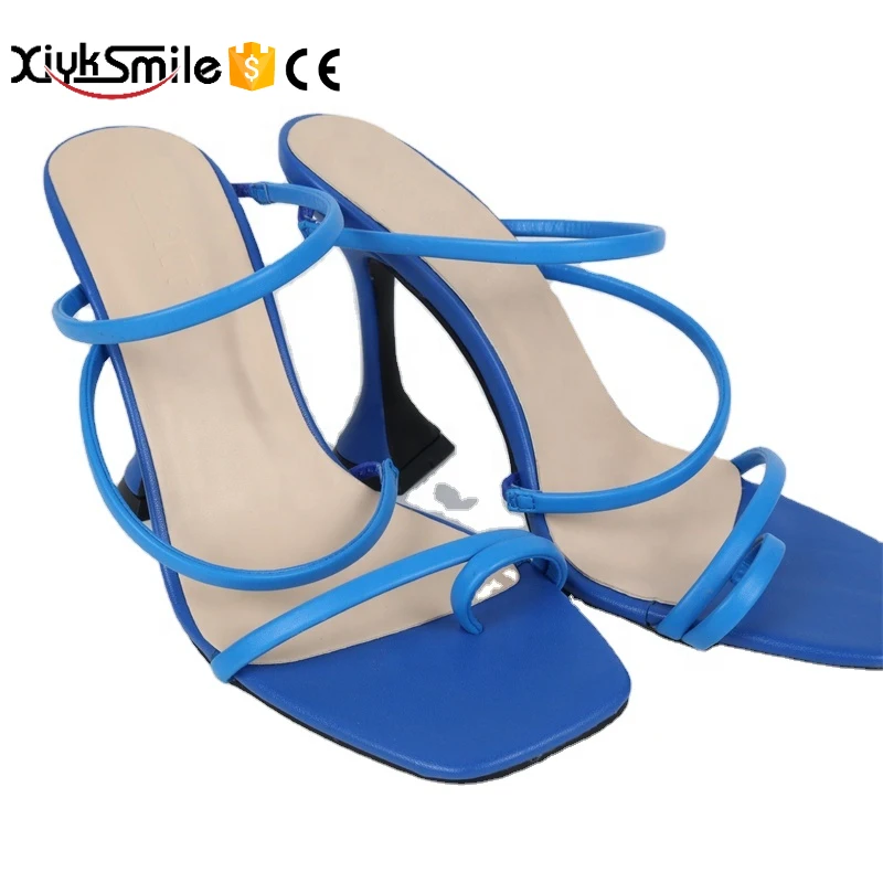 

Thong Sandals Women's 2020 Summer New One-Line Buckle High Heels WoMeN HiGH HeeLs sHoes