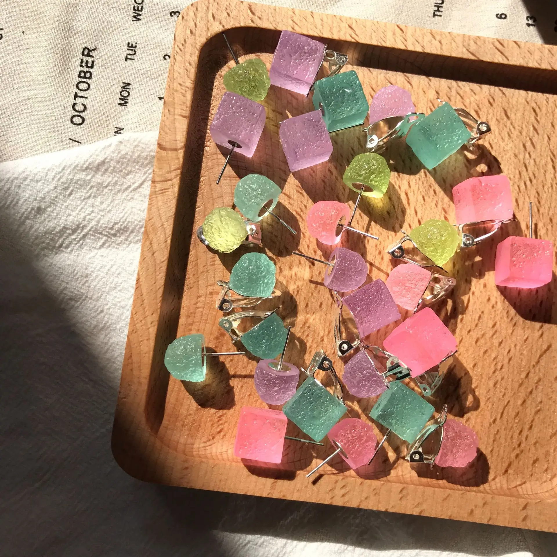 

Custom Design Colorful Women Statement Stud Earrings Set