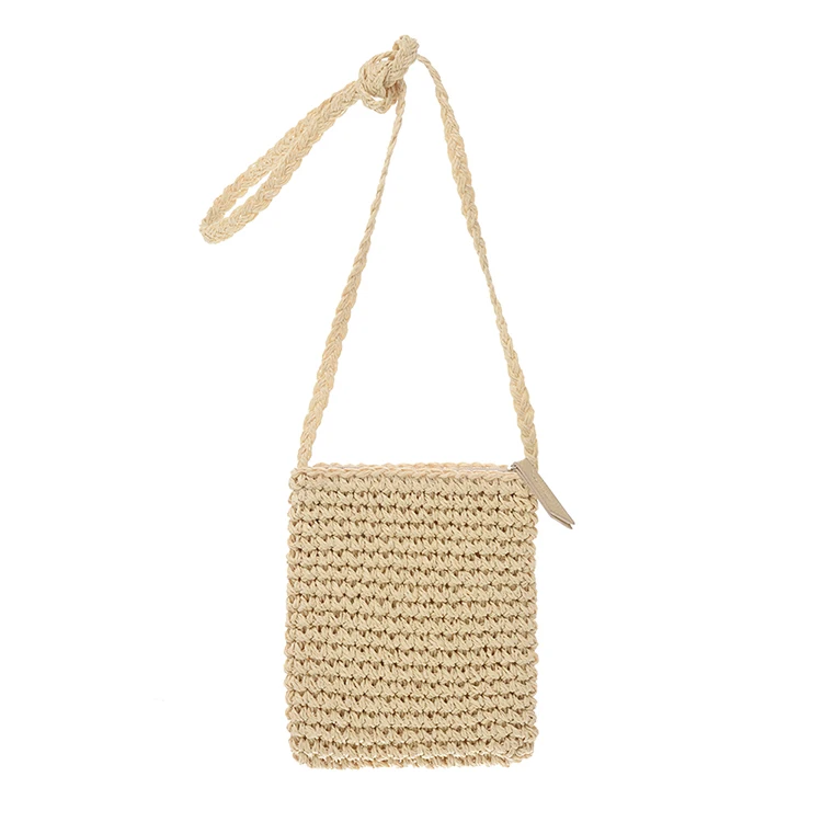 

Popular Light Weight Handmade Cotton Rope Stylish Women Handbags Single Shoulder Crochet Straw Bags Tote, Accept customized