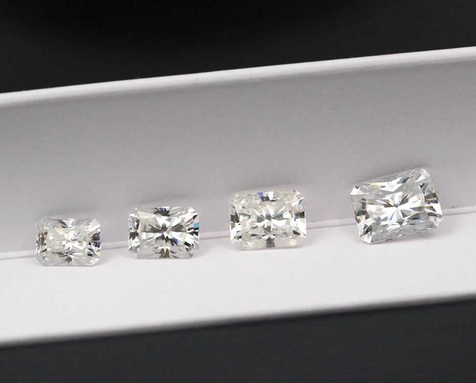

Best sale 5x7mm 1ct Radiant cut vvs moissanite diamond with GRA certificate DEF color gemstone loose moissanite