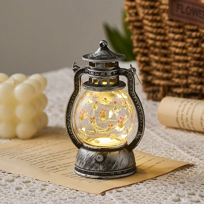 

Hot Sale Customized Retro Style Kerosene Gift Creative Pony Lantern Portable Wind Lamp