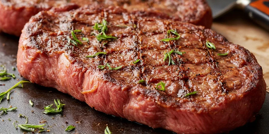 Seasoning a venison steak