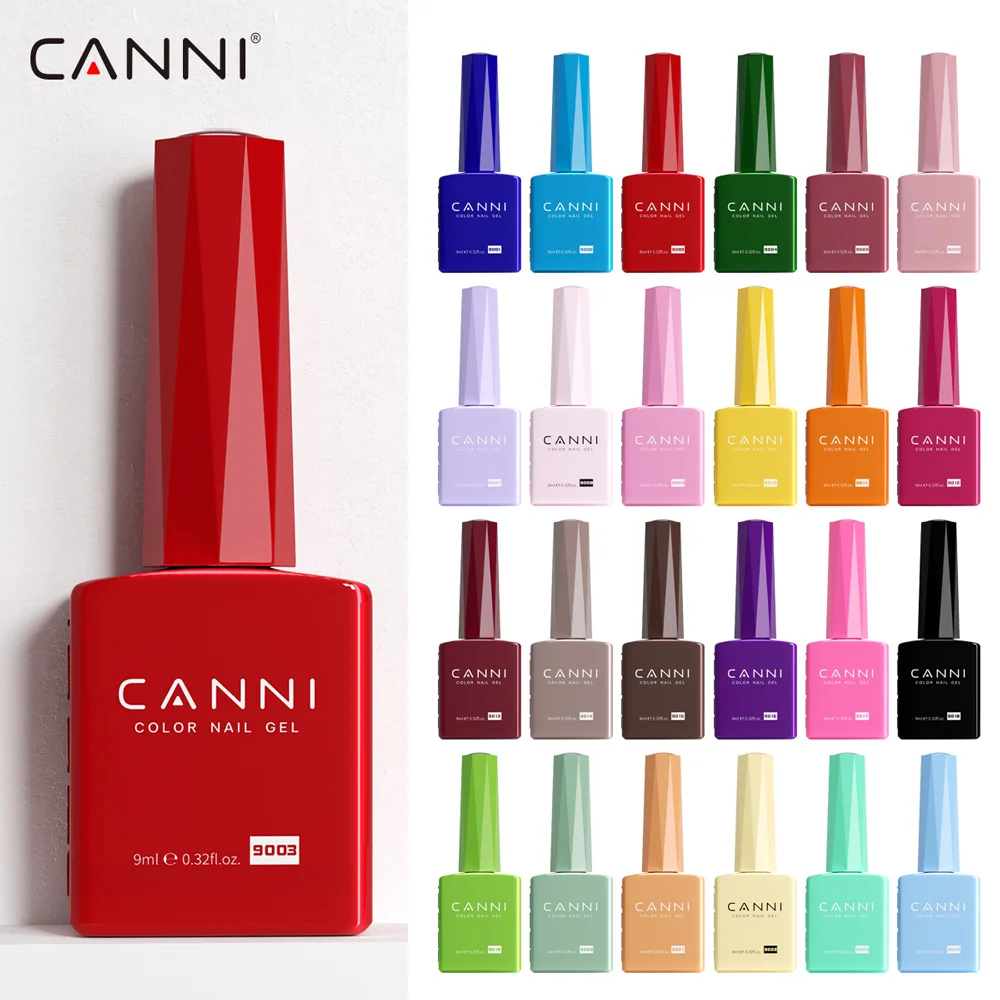 

13027# CANNI 2023 New Series 9ml Hema Free Soak Off UV Gel Polish Long High Quality Nail Art UV Nail Polish