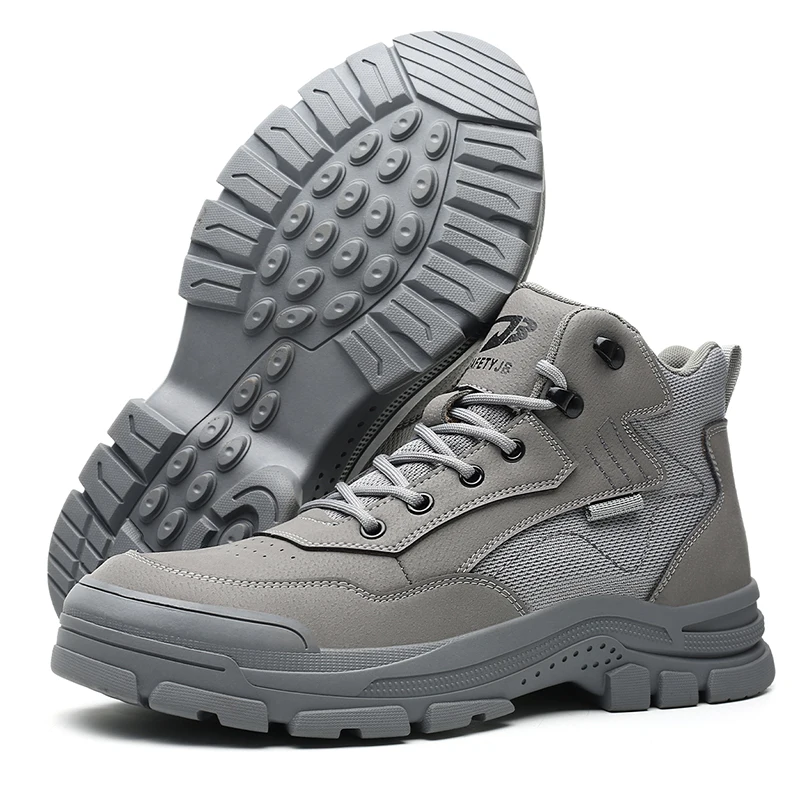 AMAWEI Men Safety Shoes Safety Sneakers Indestructible Steel Toe Shoes 831
